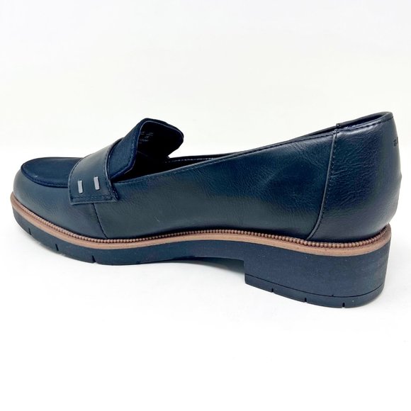 Dr Scholl's Grow Up Black Leather Womens Slip On Loafers G4585M2001 - Picture 3 of 6